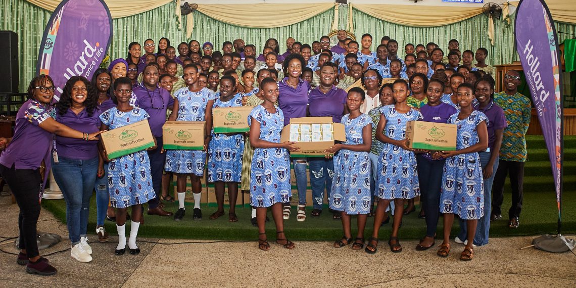 Hollard Ghana empowers, donates sanitary pads to 9